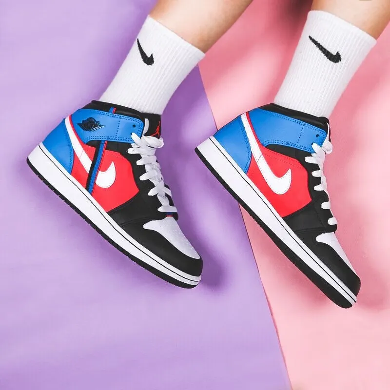 Jordan 1 Mid Tri Color Ribbons GS-4