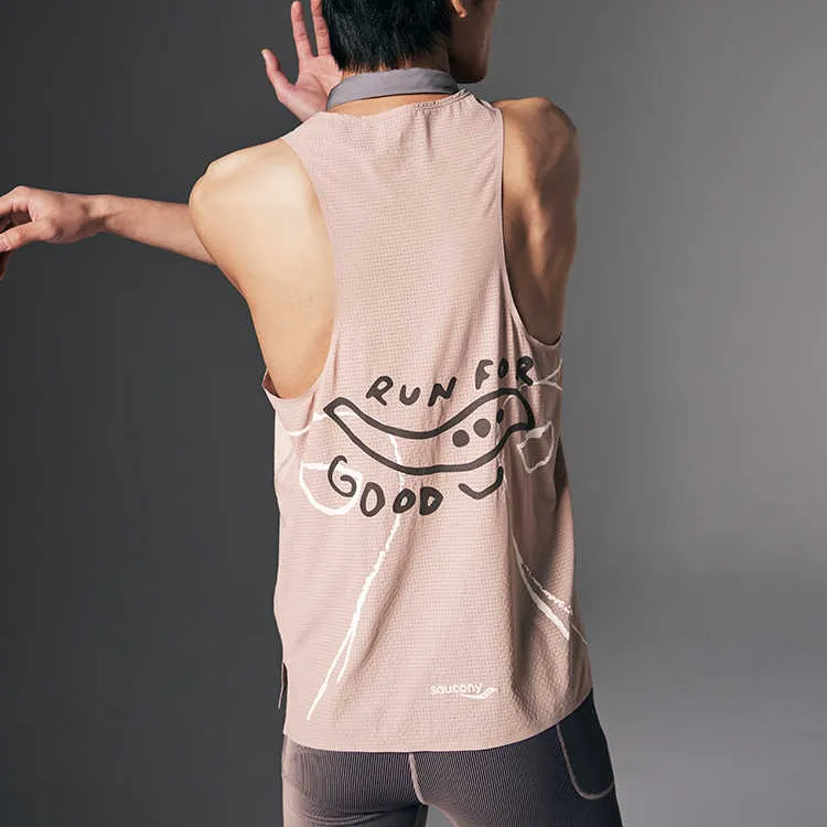 Saucony Tank Top Unisex Light Pink-3