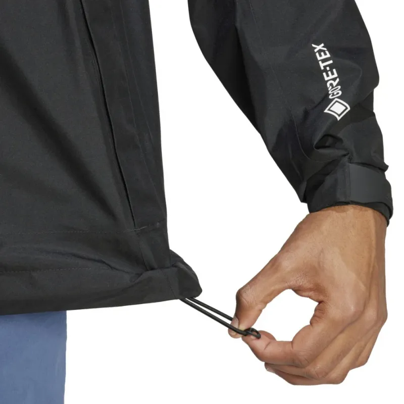 Adidas Waterproof And Windproof Windbreaker Jacket Men's Black-5