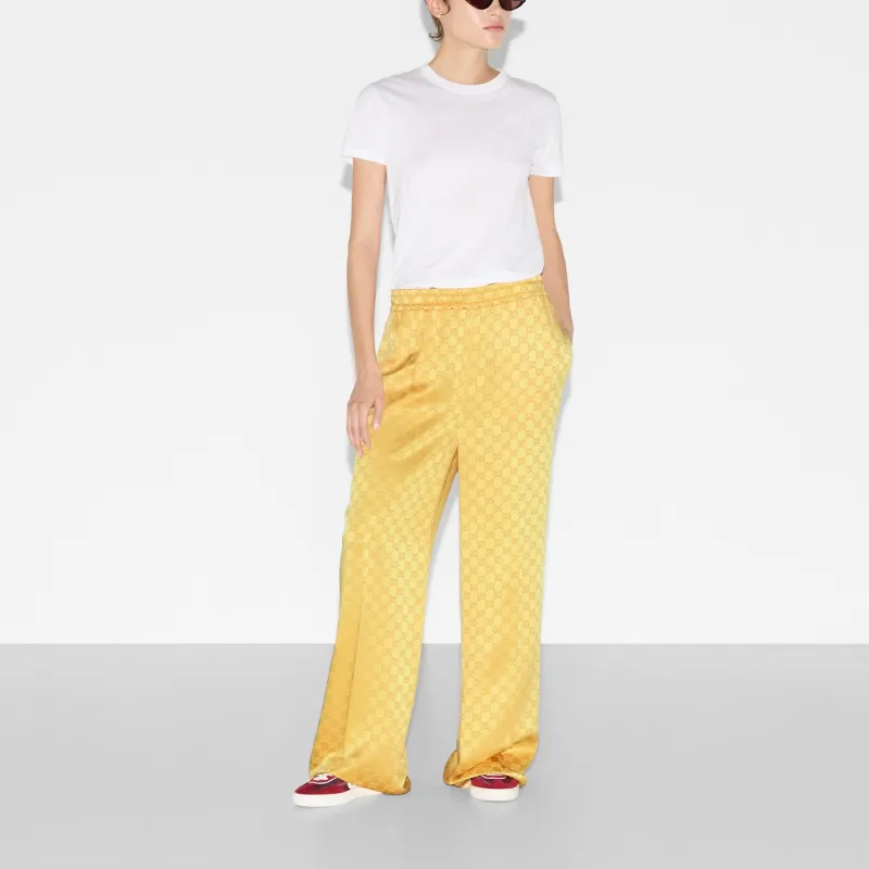 GUCCI Gg Jacquard Elastic Waistband Pants-1