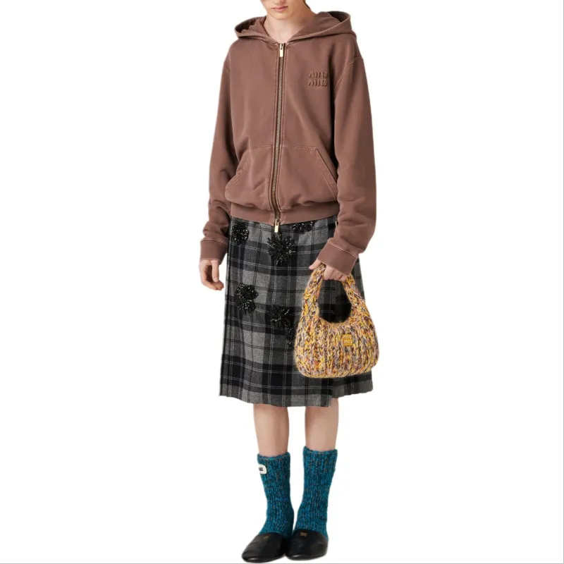 MIU MIU FW24 Sweatshirt Women's Cocoa Brown-1