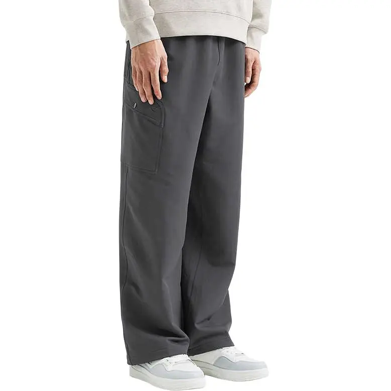 XTEP Basketball Collection Sports Lifestyle Collection Casual Pants Men's Ox Horn Gray-2