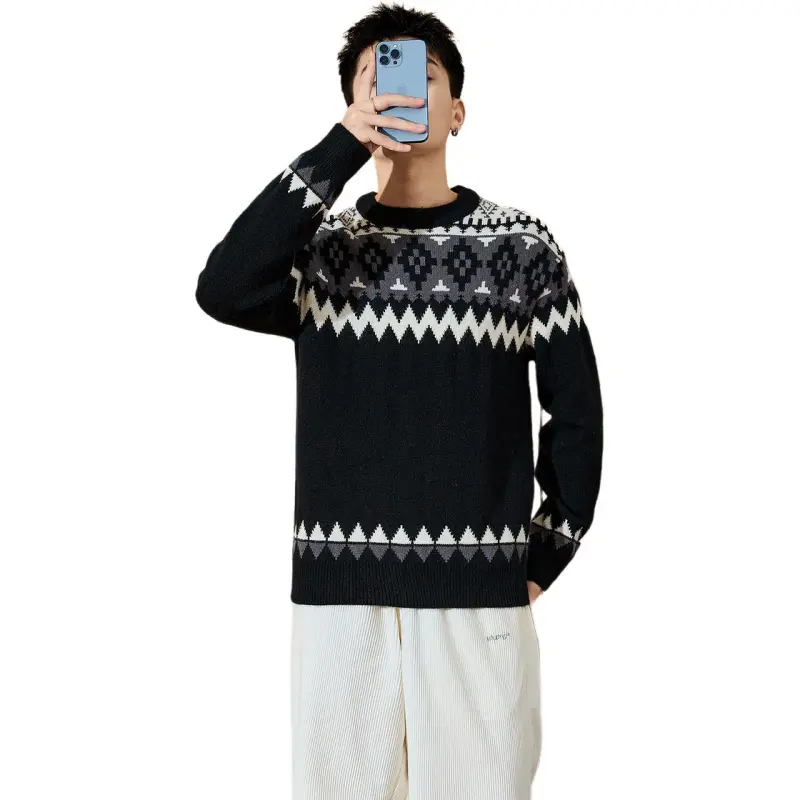Tonlion Sweaters Men Black-1