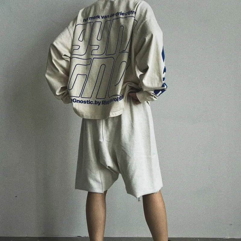 Askyurself Shorts Unisex Distressed White-8