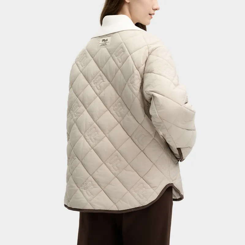 FILA Puffer Jacket Women's Light Yellow-3