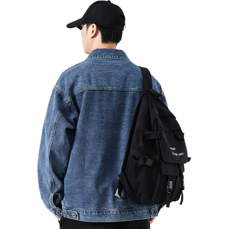 VALKOMM Denim Jacket Unisex Azure Blue-6