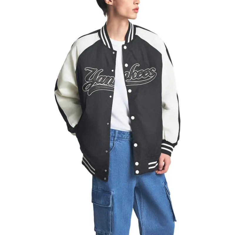 MLB SS24 New York Yankees Baseball Jacket Unisex Black-3