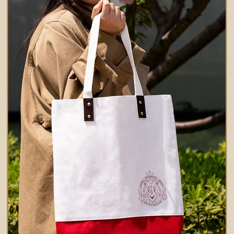 OTRAINBOW Harry Potter Canvas Handbag Regular Unisex Red/Green-2