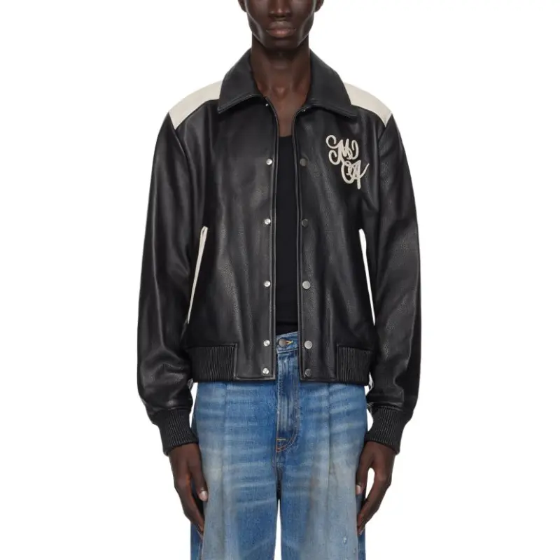AMIRI Logo Patch Ribbed Hem Jacket-2