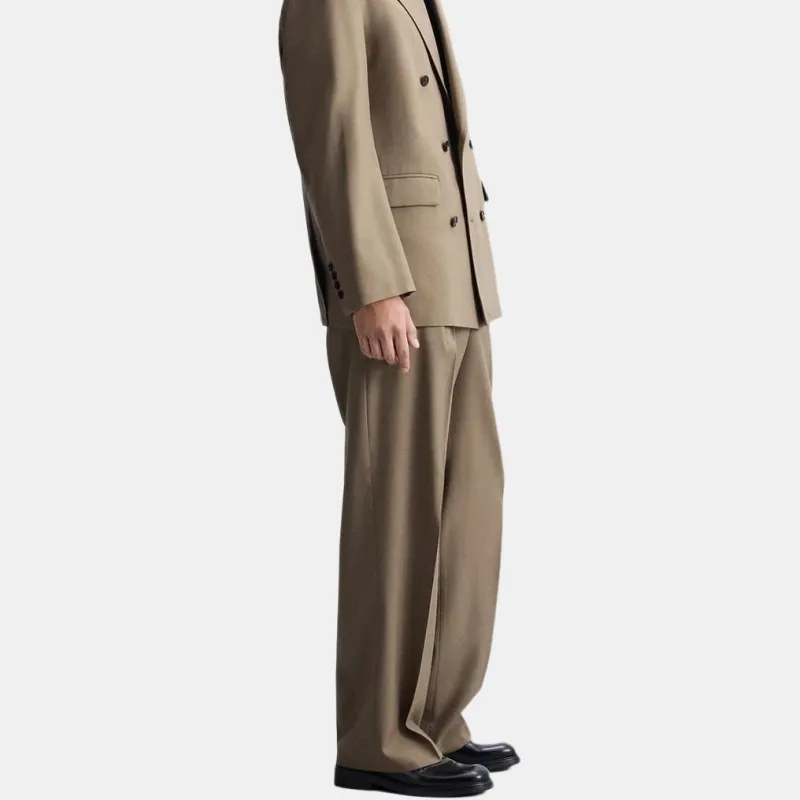ZARA Suit Trouser Men's Brown/Dark Taupe-3