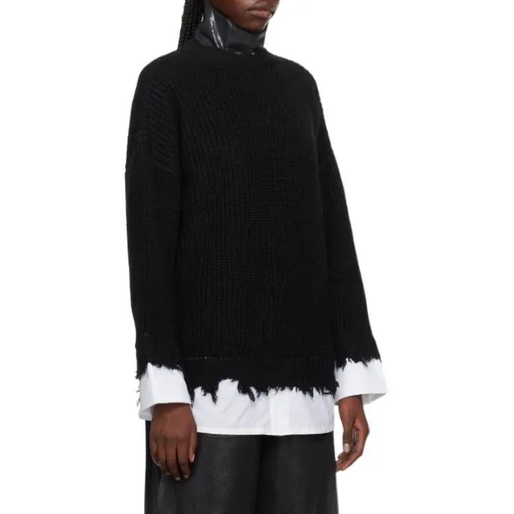 MM6 Maison Margiela Layered Distressed Sweater-2