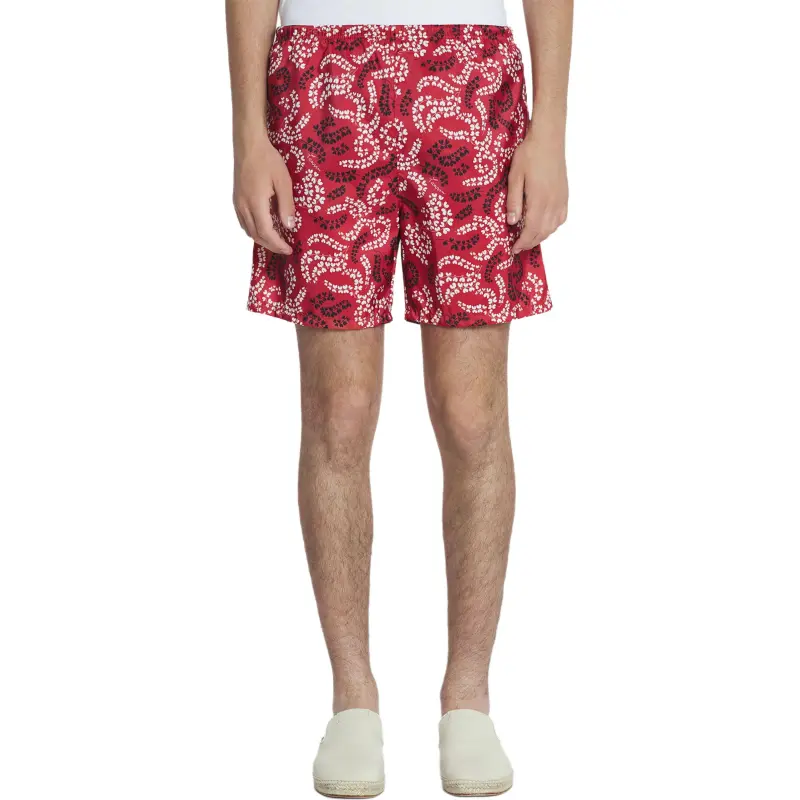 Lanvin Leaf print Swim Shorts-2