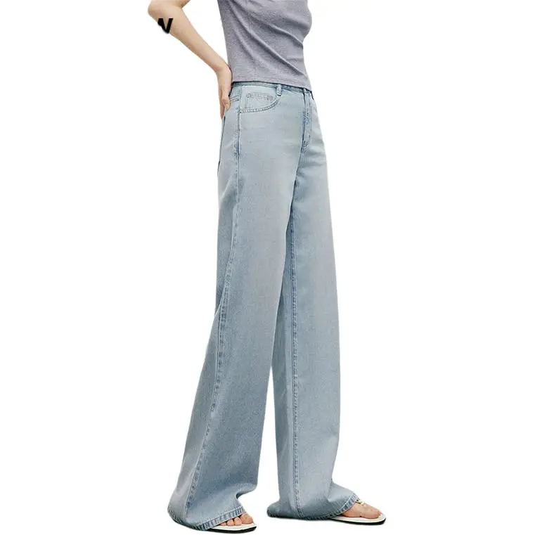 Hopeshow Jeans Women's Light Denim Blue 070-2