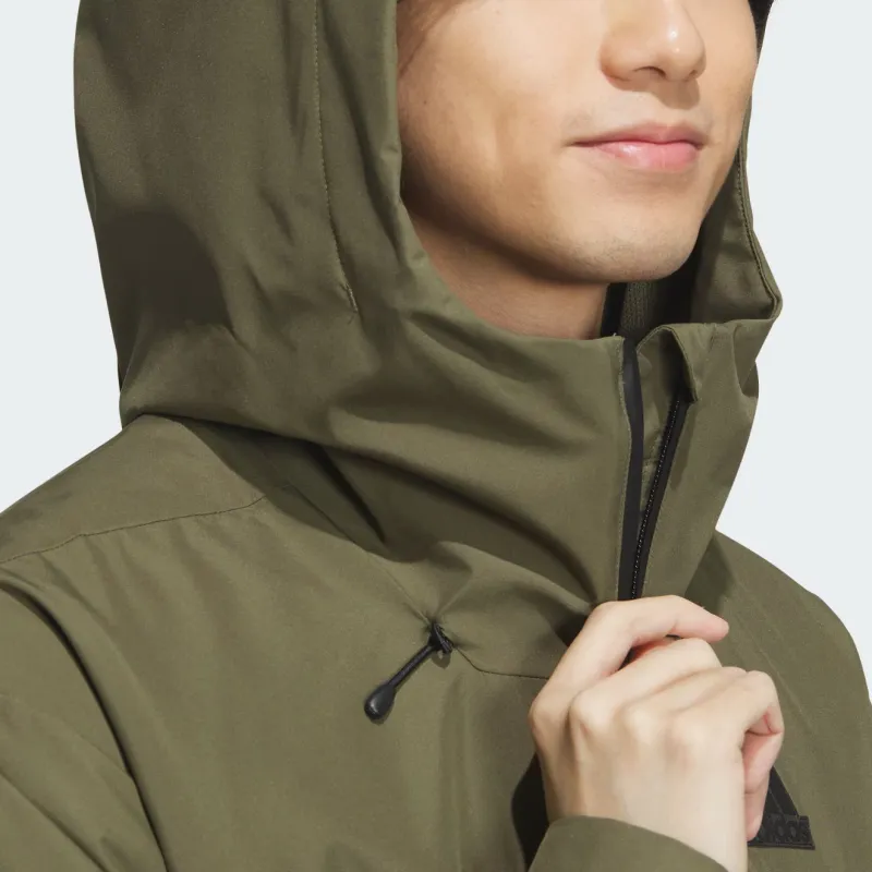 Adidas Woven Jacket Jackets Coats Men's Strata Olive Green-5