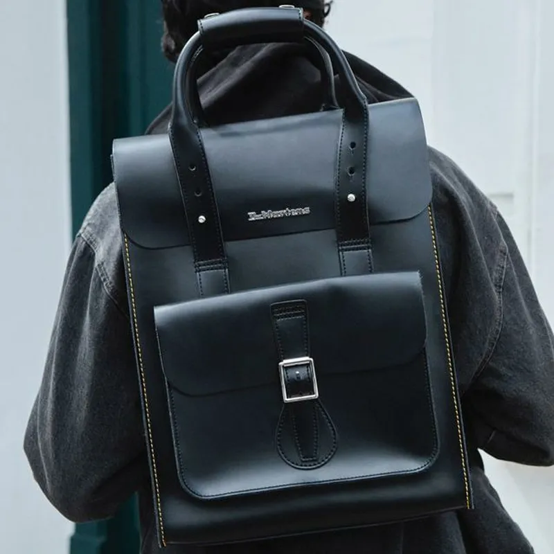 Dr.Martens Leather Backpack Unisex Black-4