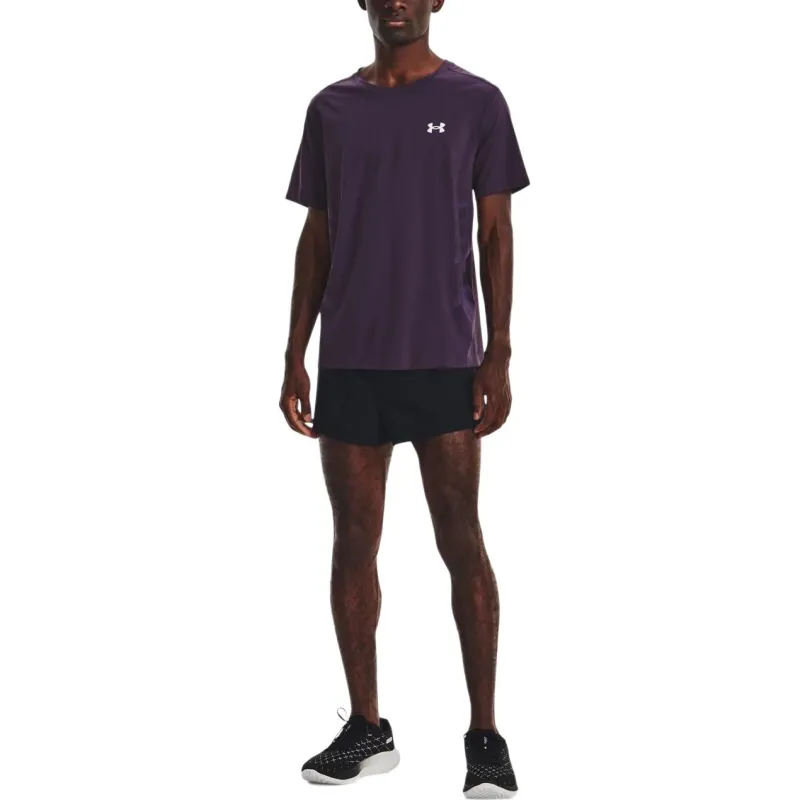 Under Armour T Shirts Men Formal Wear Purple-2