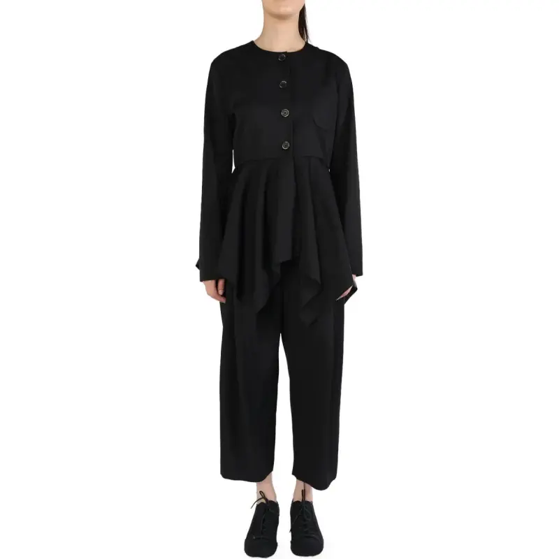 UMA WANG Long Sleeved Dresses Women's Black-2