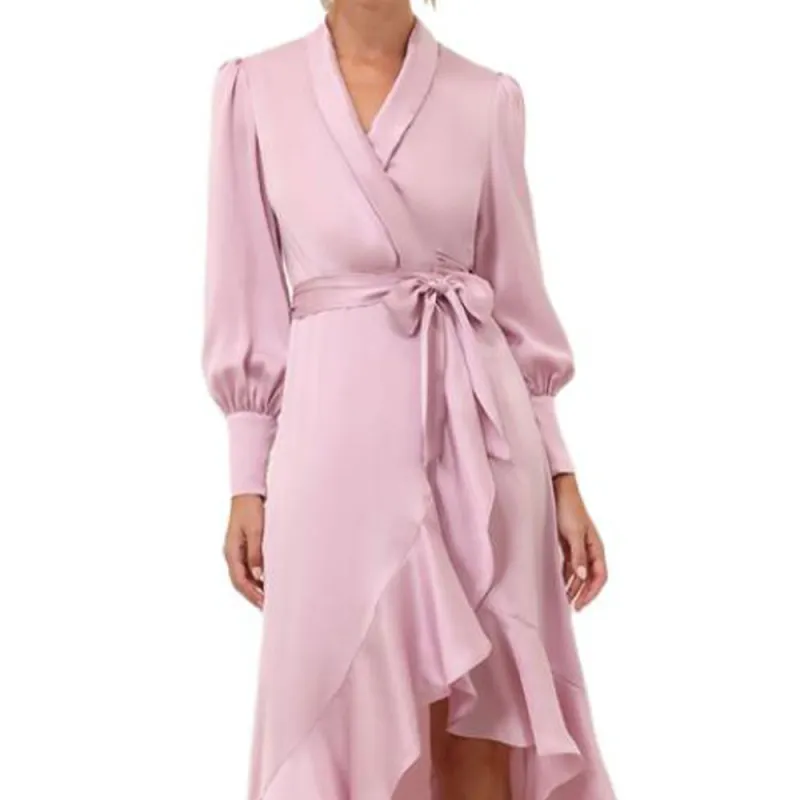 Zimmermann Long Sleeved Dresses Women's Pink Purple-4
