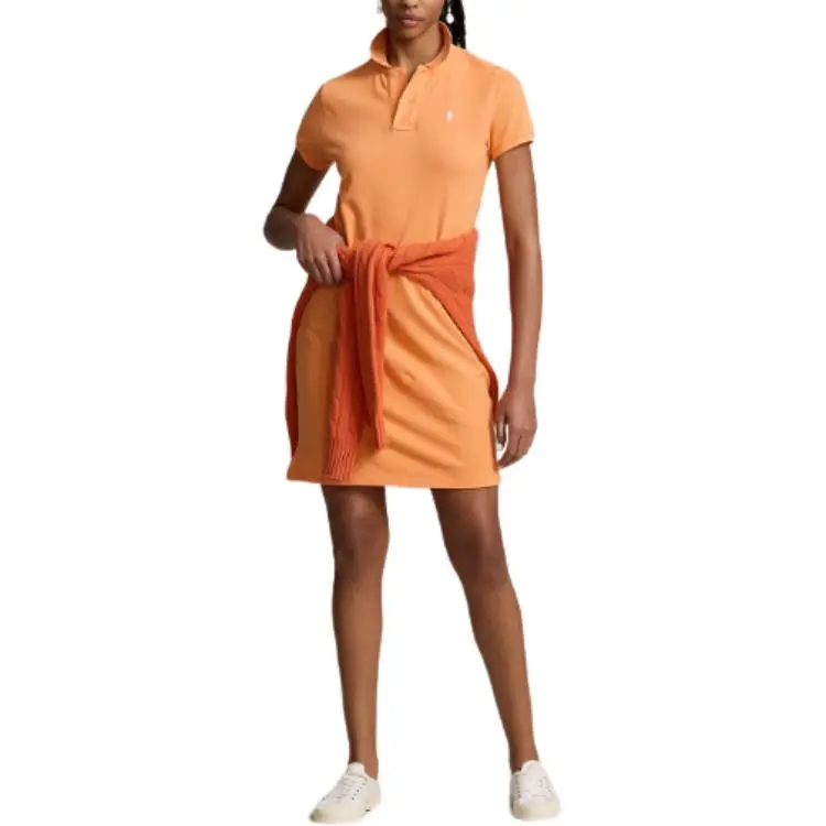 Polo Ralph Lauren Short-Sleeved Dresses Women's Light Orange-1