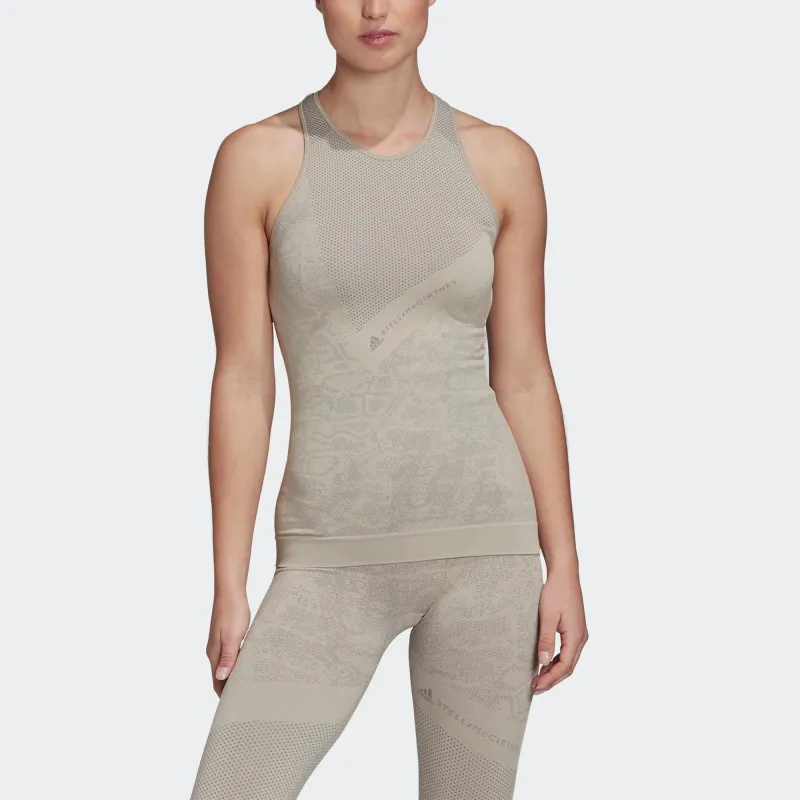 Adidas Essential Sleeveless Sports Shirts Women's Gray-2