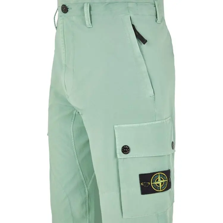 STONE ISLAND Cargo Pants Men Sage Green-3