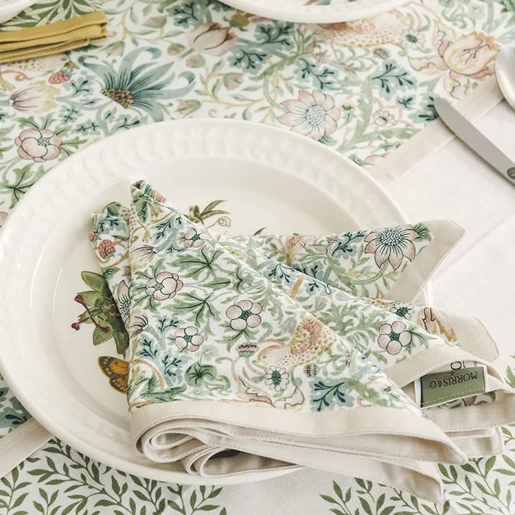 Portmeirion Cotton Tablecloth, Napkin Holders, Table Flags, And Table Runners-7