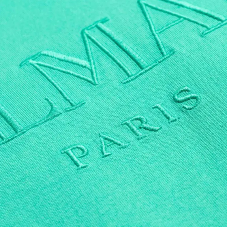 BALMAIN Logo embossed T shirt-4