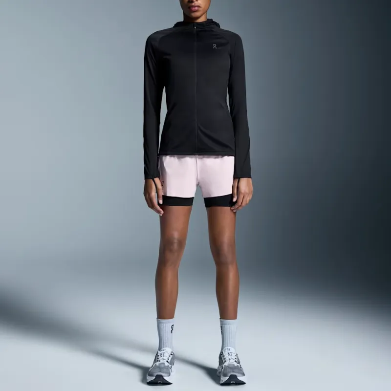 On Performance Casual Shorts Women's Light Purple/Black-1