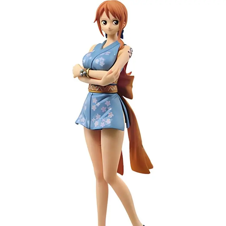 BANPRESTO Nami Eyeglass Factory Dxf One Piece Waiohō Kingdom Great Journey Lady Bonus Gift 16cm Scale Figures-1
