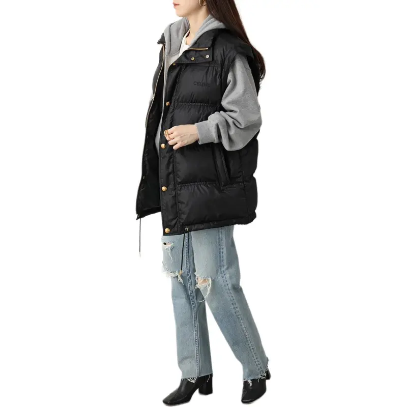 CELINE Puffer Jacket Women's Black-8