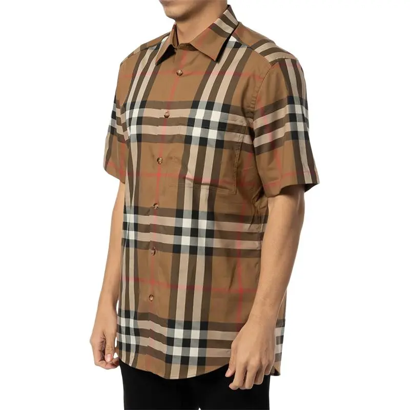 Burberry Shirts Men Brown-1