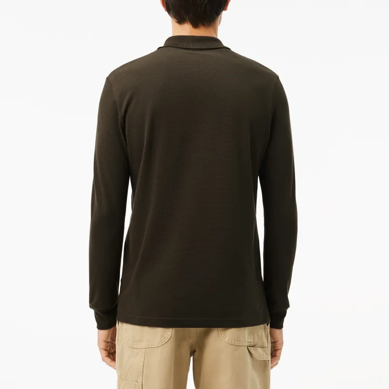 LACOSTE Polo Shirt Unisex Brown Green-2
