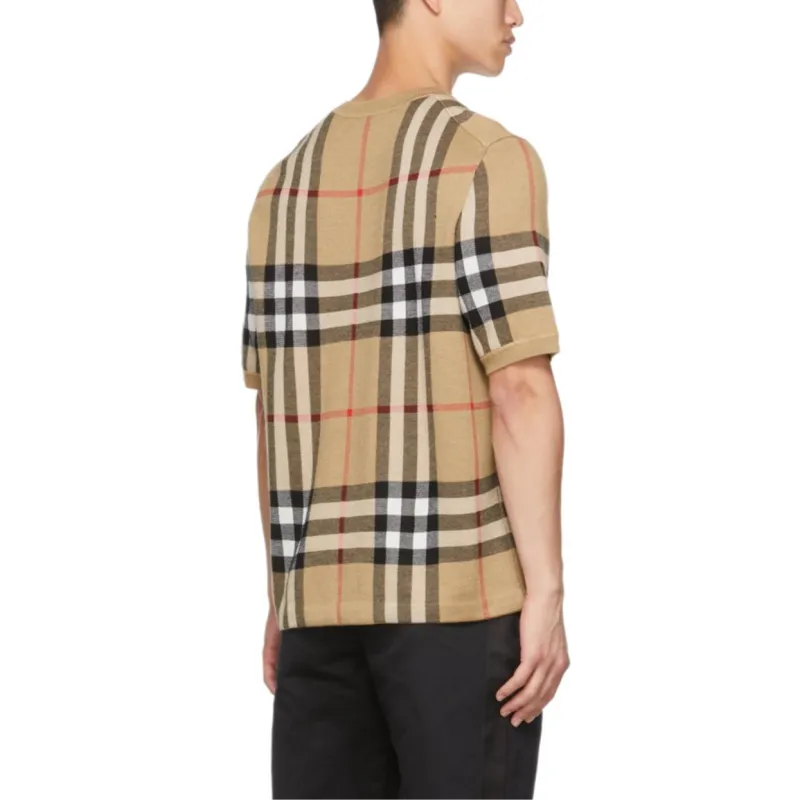 Burberry Vintage Check Short-Sleeved Knitted T-Shirt-7