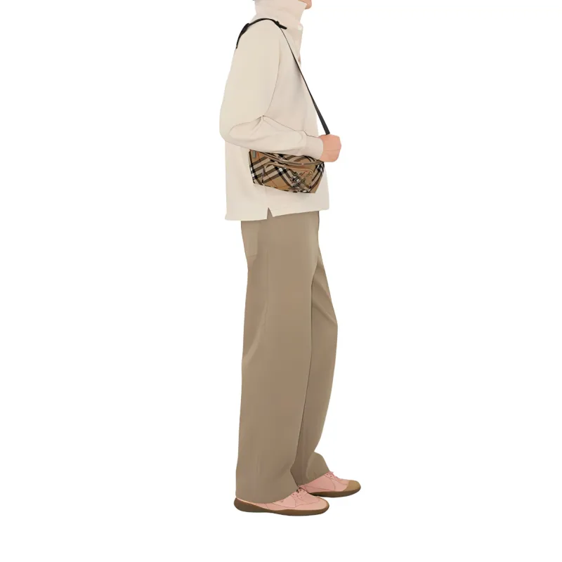 Burberry Polyester Fanny Pack Small Size Men's Sand-4