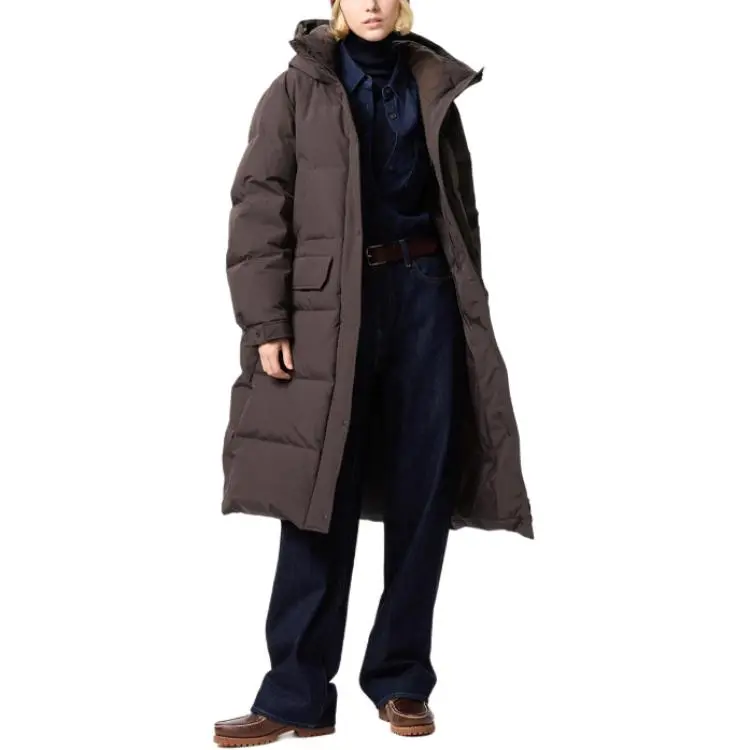 UNIQLO Down Jacket Women's Dark Brown-1