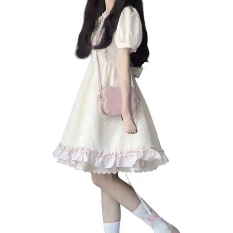 Mu Qingqing Short Sleeved Dress Women's-1