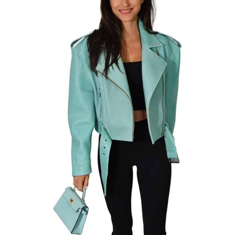 BALMAIN Jackets Coats Women's Light Green-4