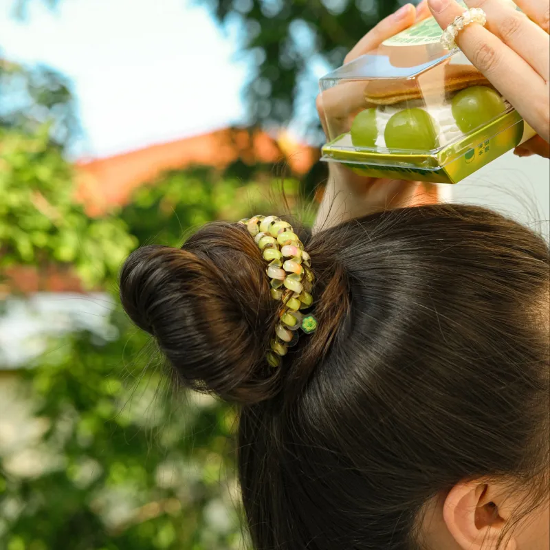 TELETIES ABS Resin Hair Tie Women's-13