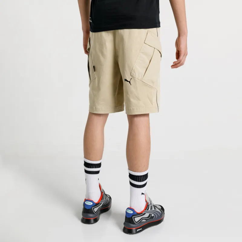 PUMA x ATTEMPT Casual Shorts Men's Gray Khaki Color-3
