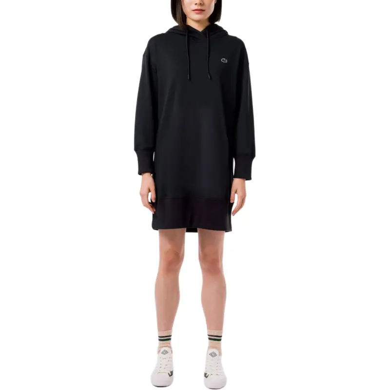 LACOSTE Long Sleeved Dress Women's Black-2