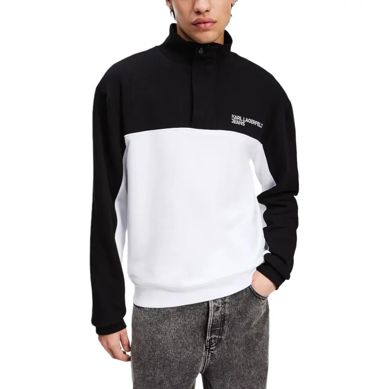 KARL LAGERFELD / Karl Lagerfeld Jeans Colour block Half zip Sweatshirt-2