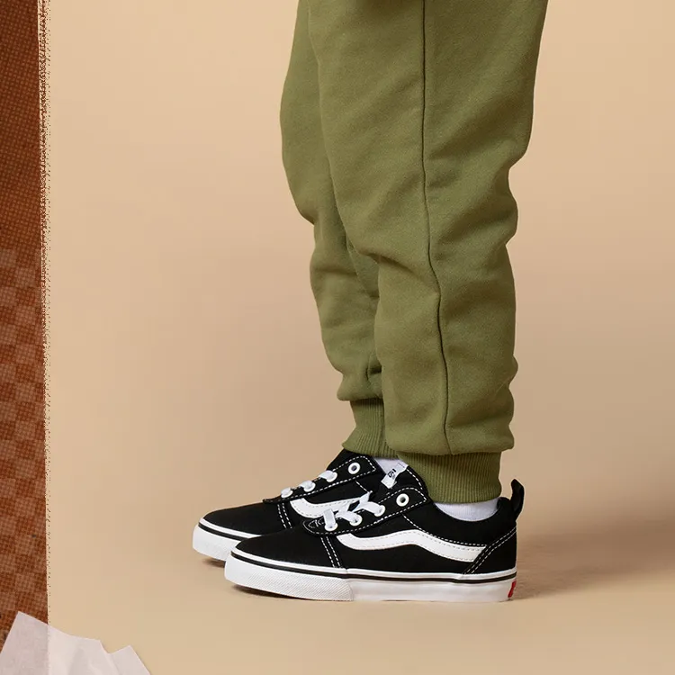 Vans Ward   Slip-On Toddler 'Black White'-8