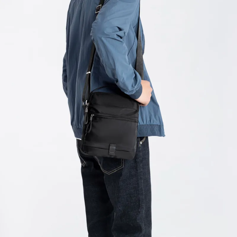 BJIAX Nylon Crossbody Handbag Shoulder Bag Regular Men's Black/Blue Camouflage-4