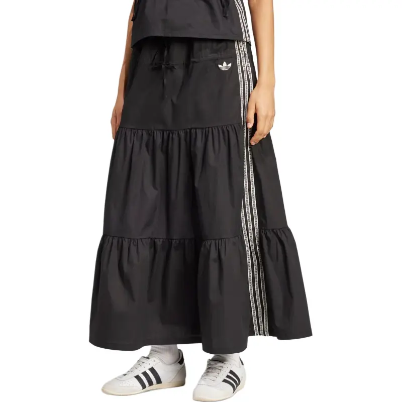 Adidas Originals Casual Long Skirt Japan Version Women's Black-1