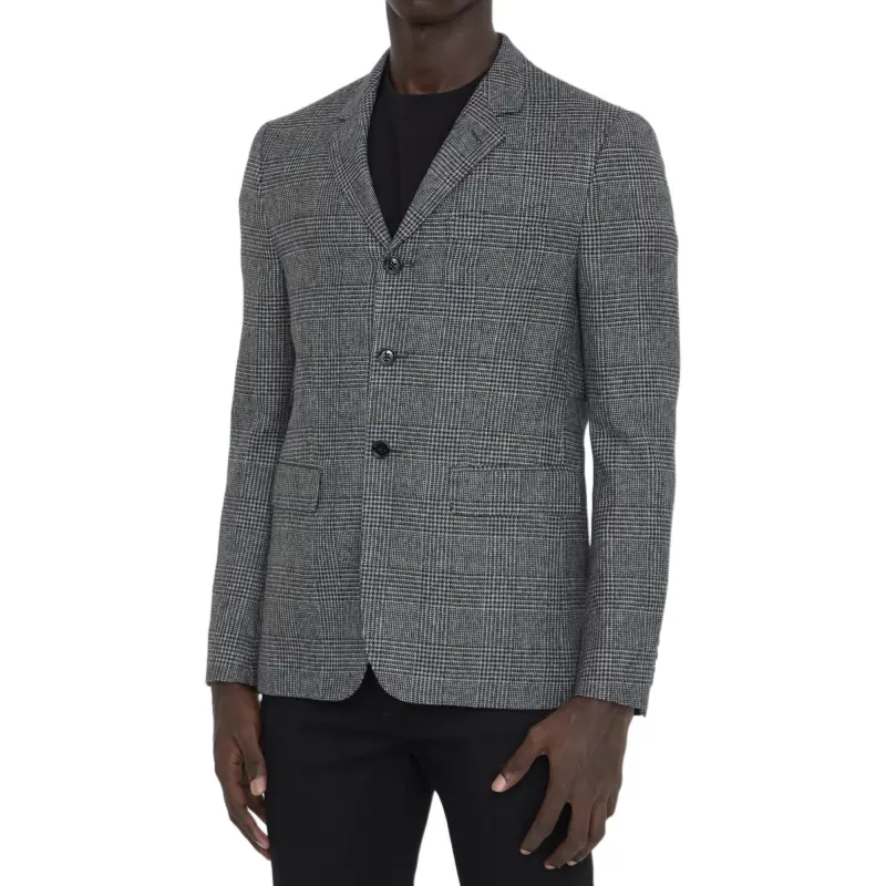 CELINE Mods Jacket In Prince Of Wales Wool-4