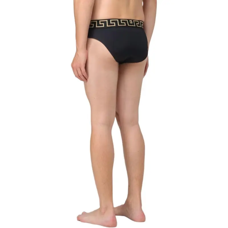 Versace Greca Border Stretched Swim Shorts-4