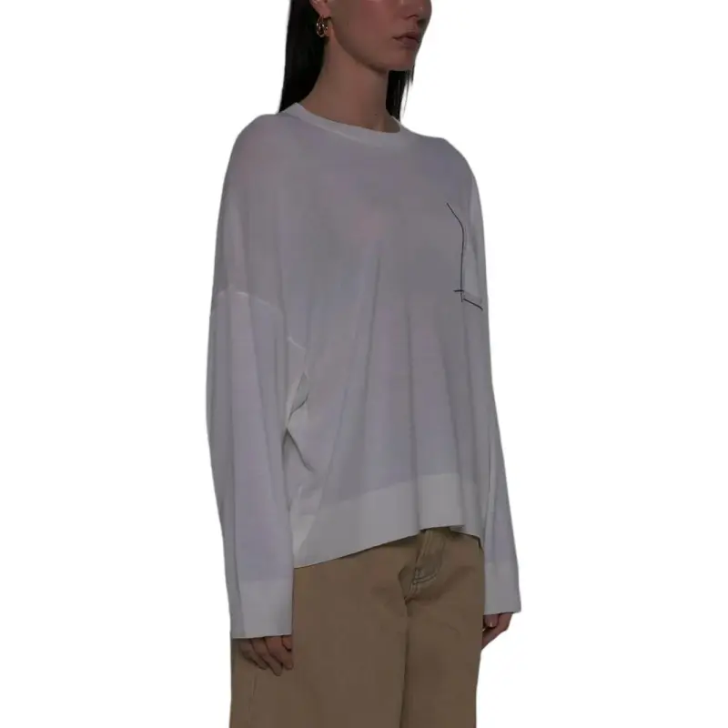 Brunello Cucinelli Monili Embellished Drop Shoulder Jumper-3