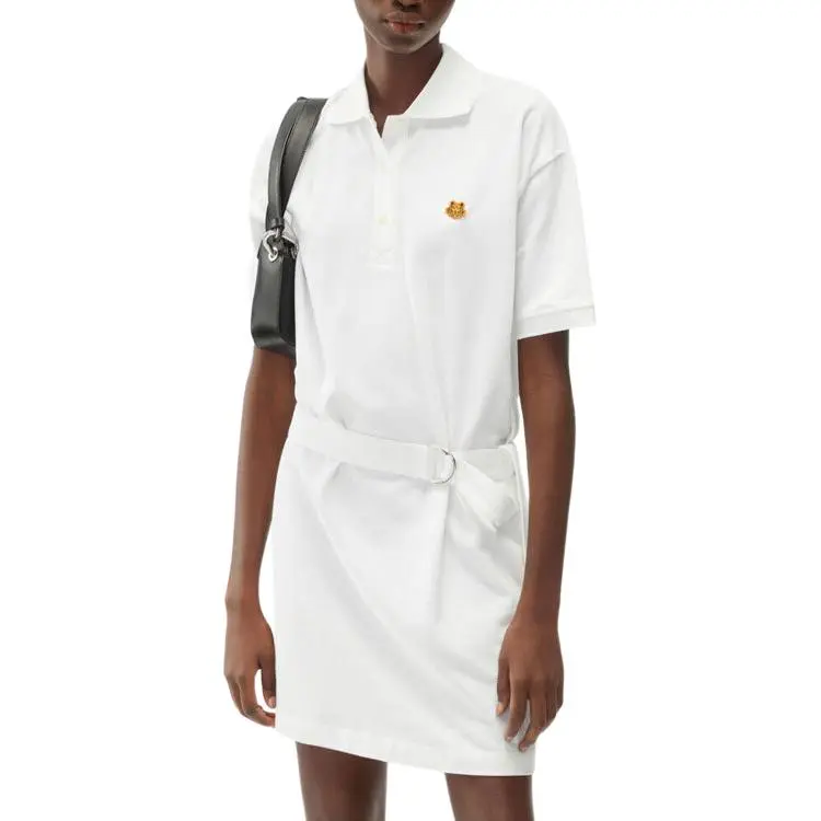 KENZO Short Sleeved Dresses Women's White-3