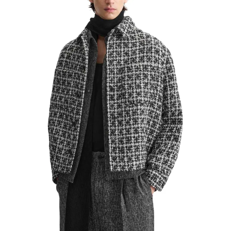 ZARA Jackets Coats Men's Black/White-4