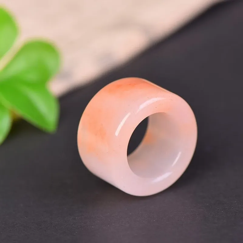 Gifts Golden Silk Jade Rings Unisex-4